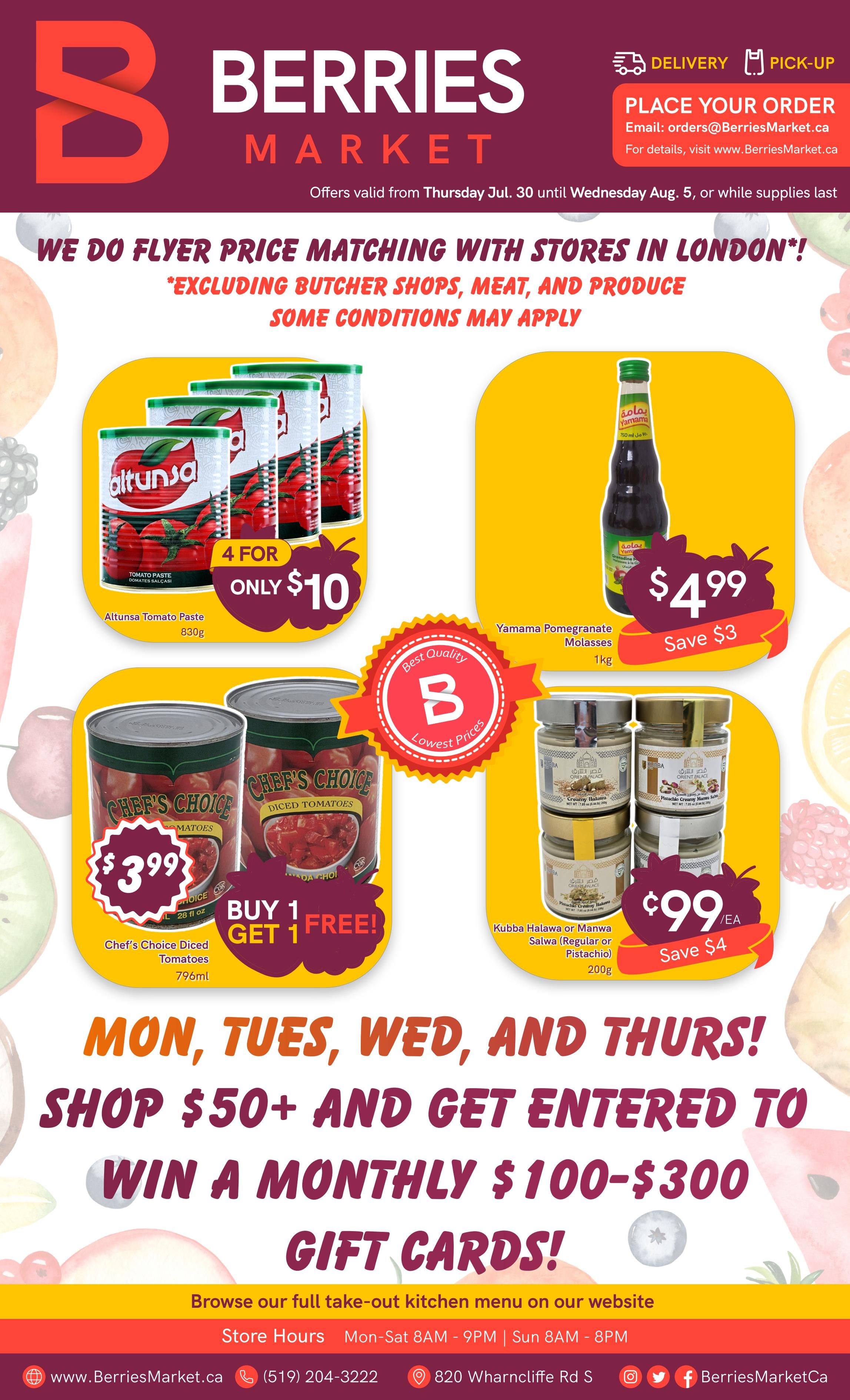 Berries Market Flyer July 30 to August 5