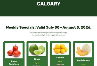 H&W Produce Flyer July 30 to August 5
