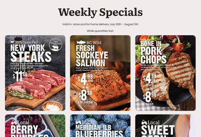 Meridian Farm Market Flyer July 30 to August 5