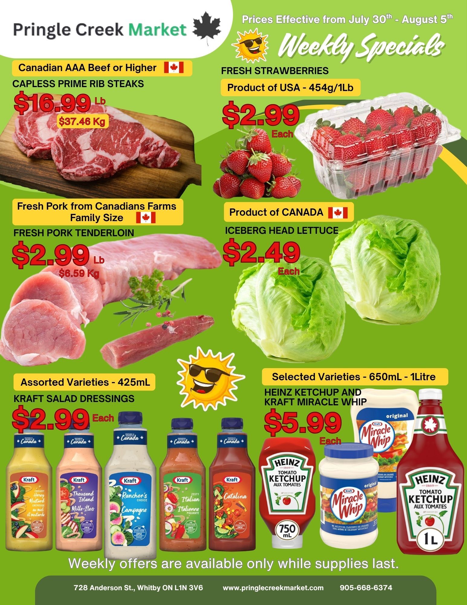 Pringle Creek Market Flyer July 30 to August 5