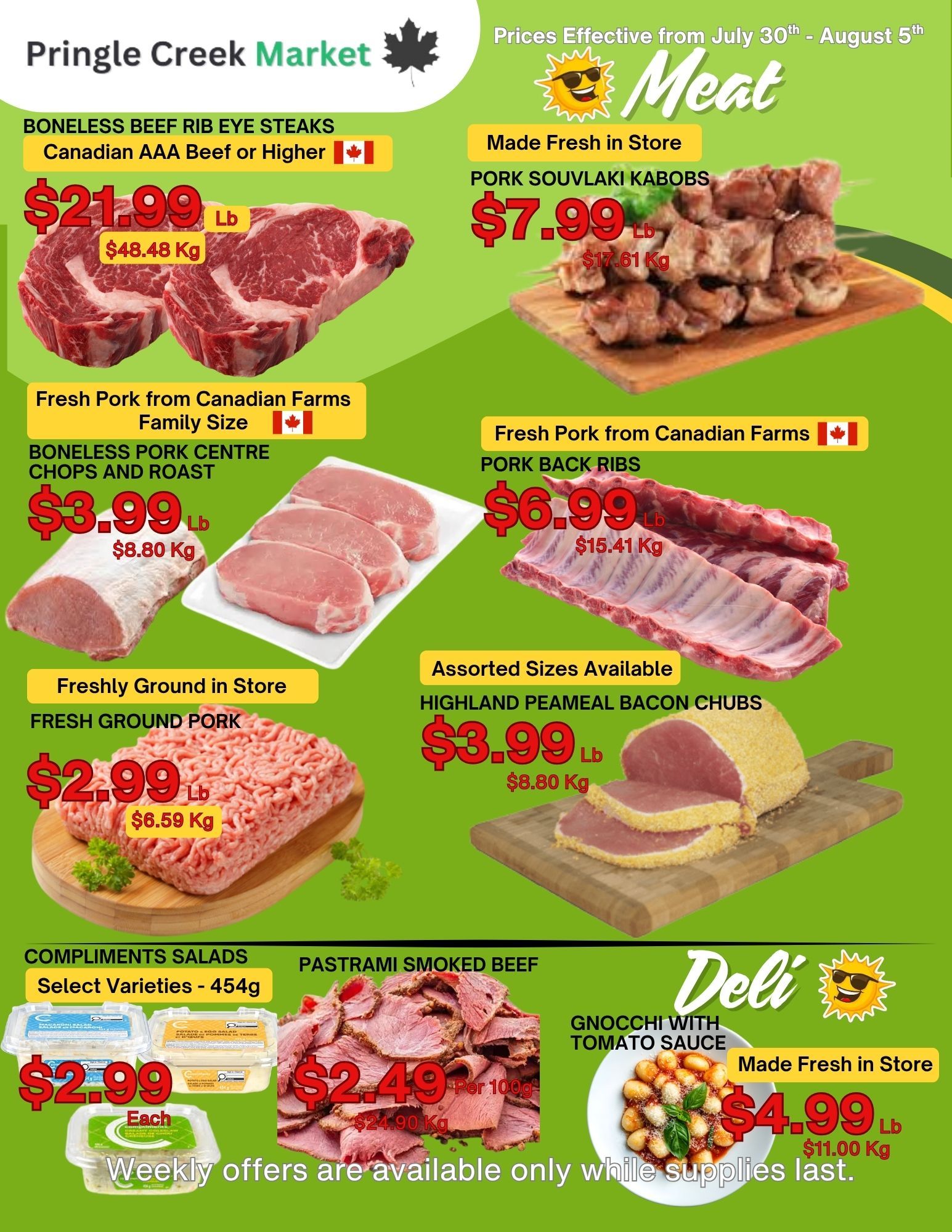 Pringle Creek Market Flyer July 30 to August 5