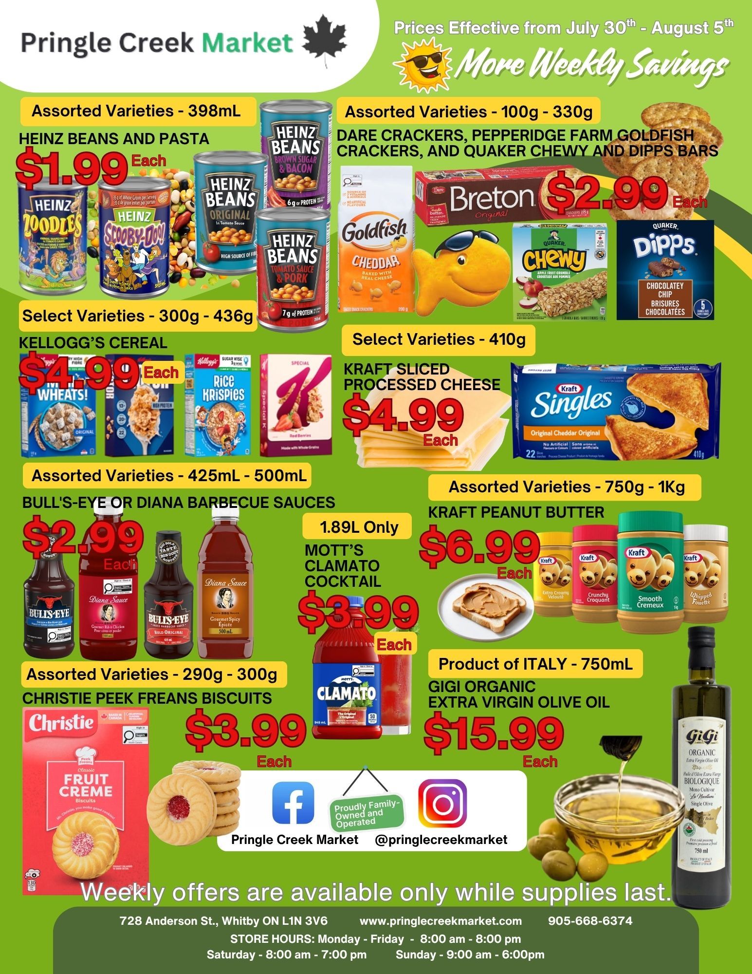 Pringle Creek Market Flyer July 30 to August 5