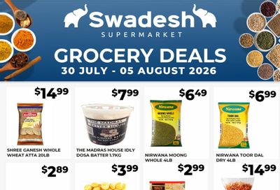 Swadesh Supermarket Flyer July 30 to August 5