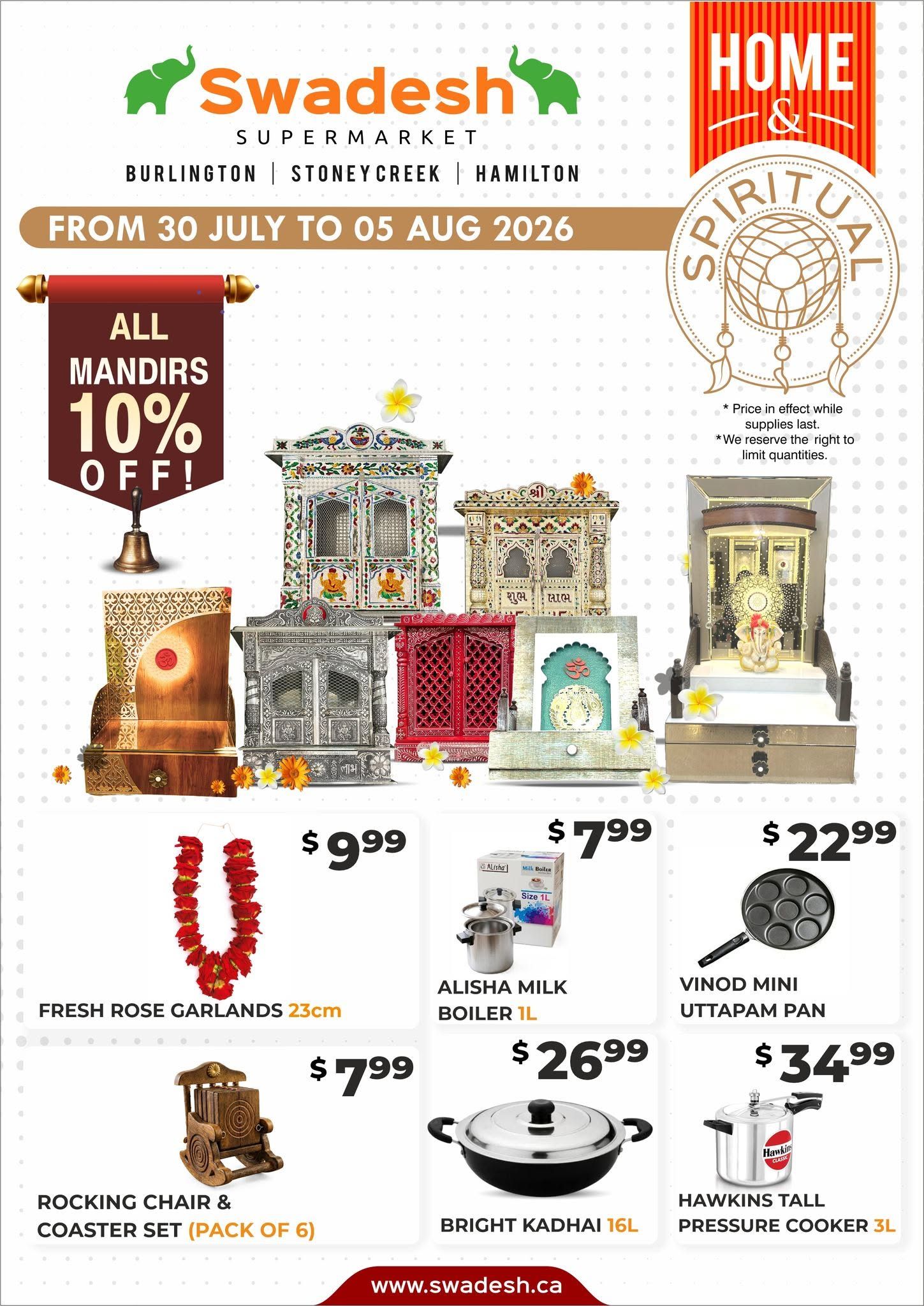 Swadesh Supermarket Flyer July 30 to August 5