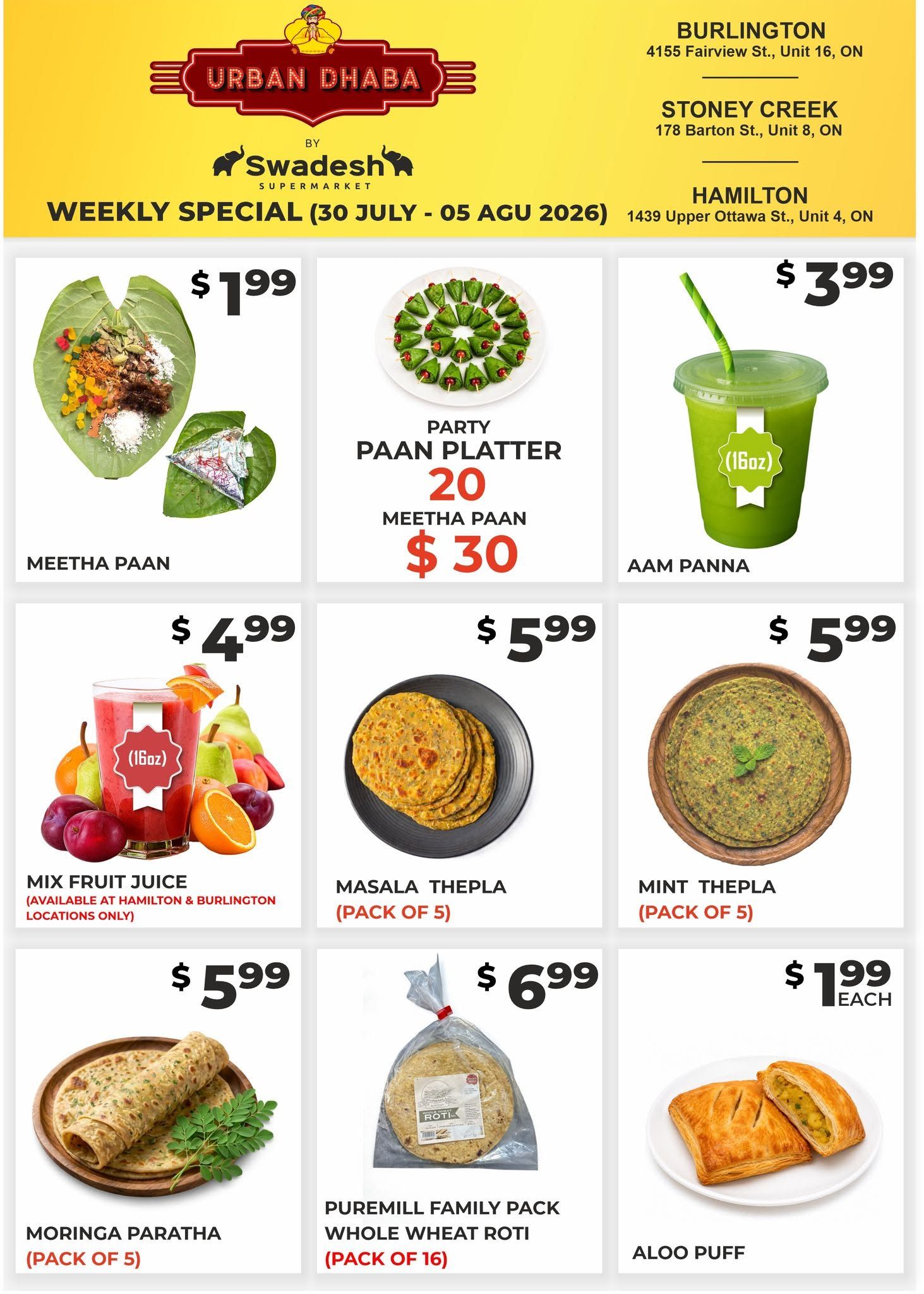 Swadesh Supermarket Flyer July 30 to August 5