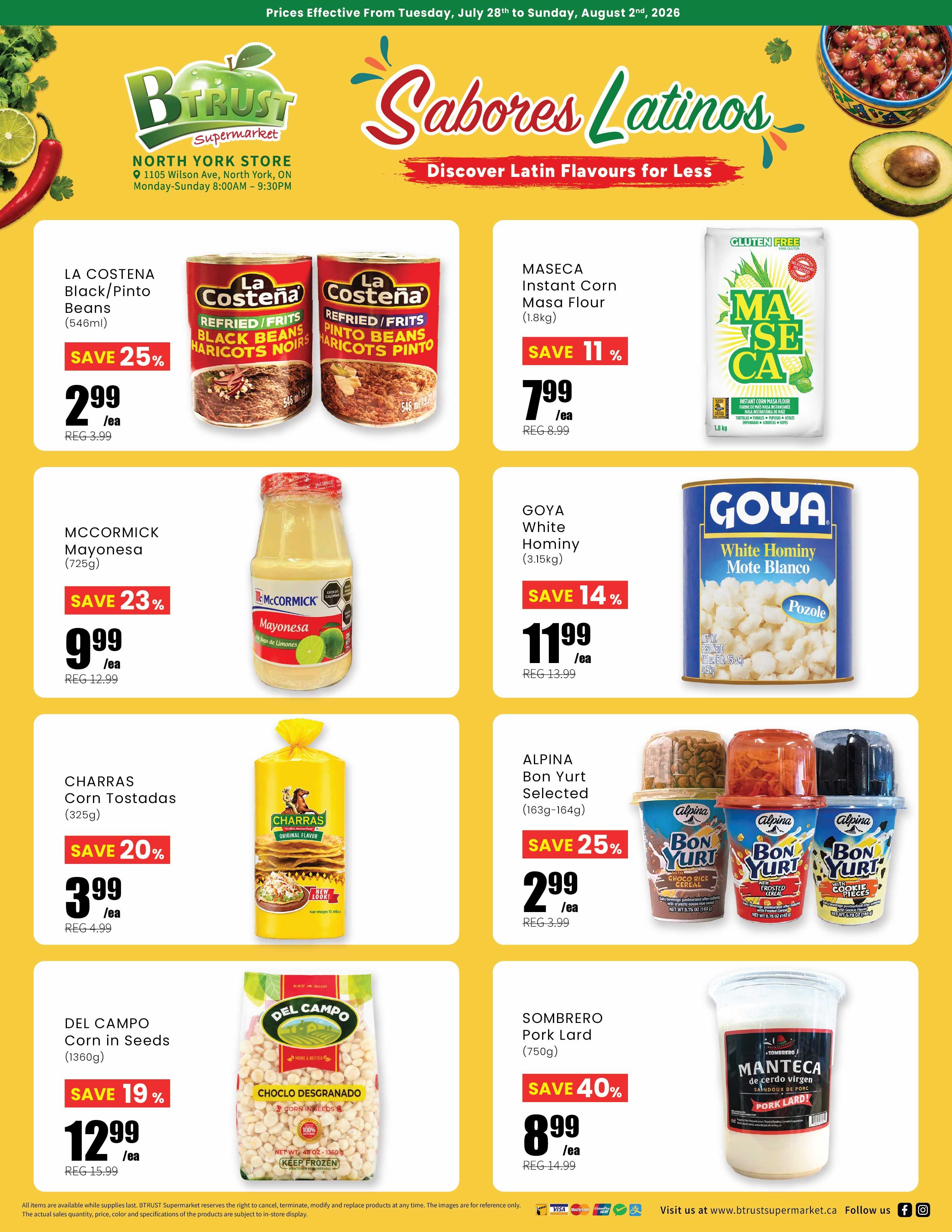Btrust Supermarket (North York) Flyer July 31 to August 6