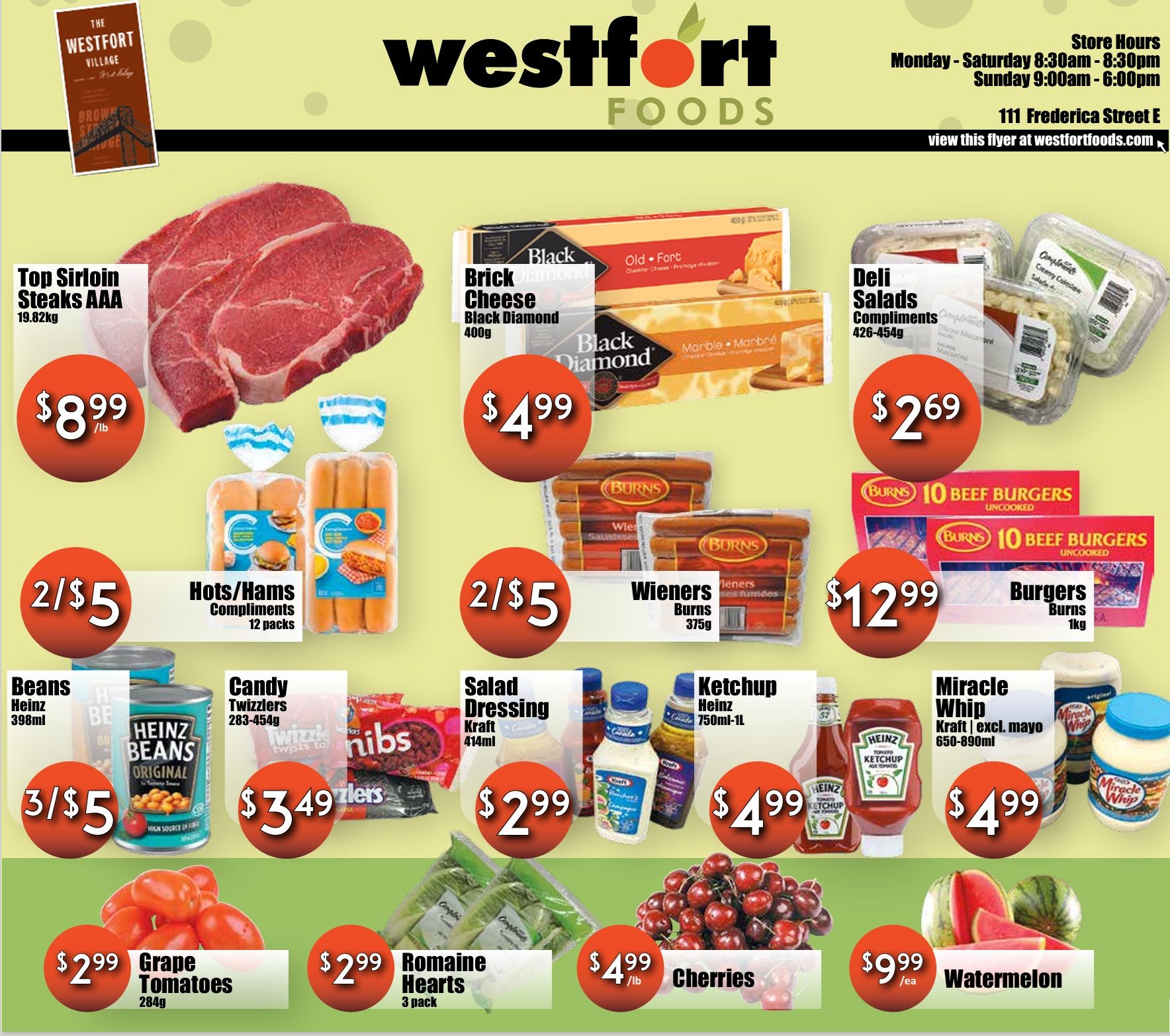 Westfort Foods Flyer July 31 to August 6