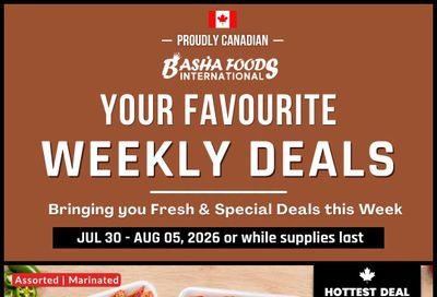 Basha Foods International Flyer July 30 to August 5
