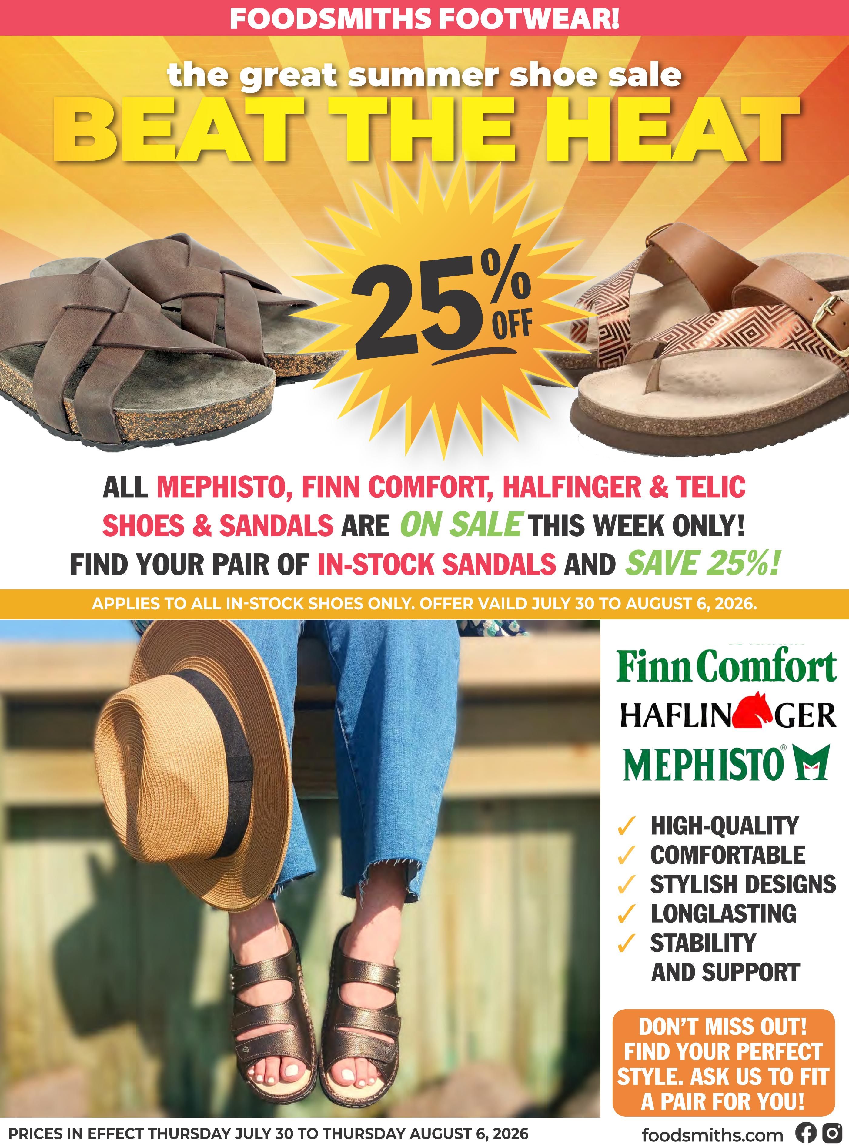 Foodsmiths Flyer July 30 to August 6