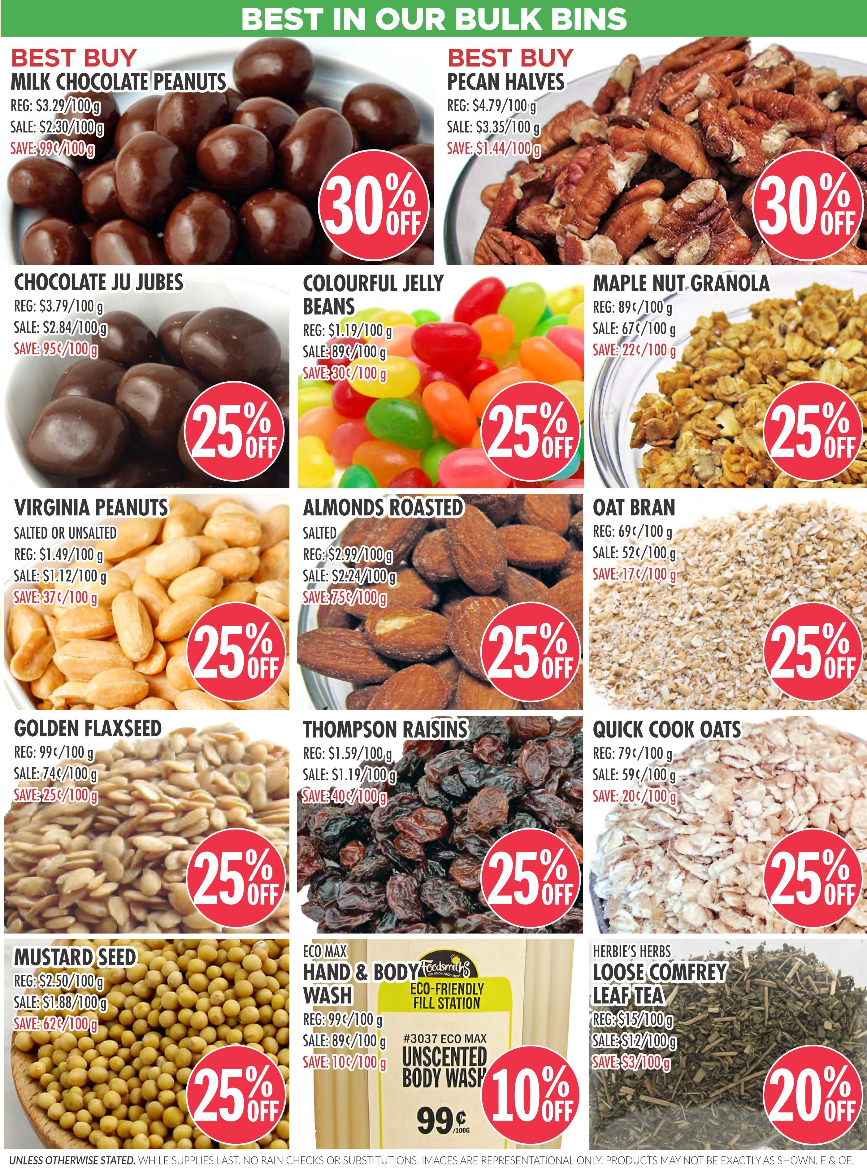 Foodsmiths Flyer July 30 to August 6