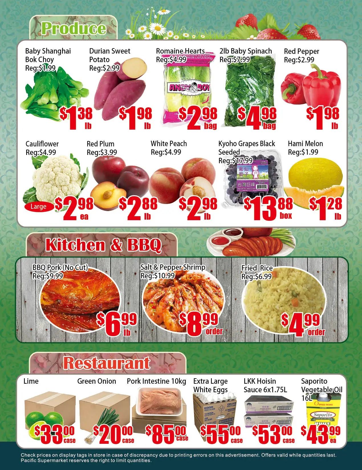 Pacific Fresh Food Market (North York) Flyer July 31 to August 6