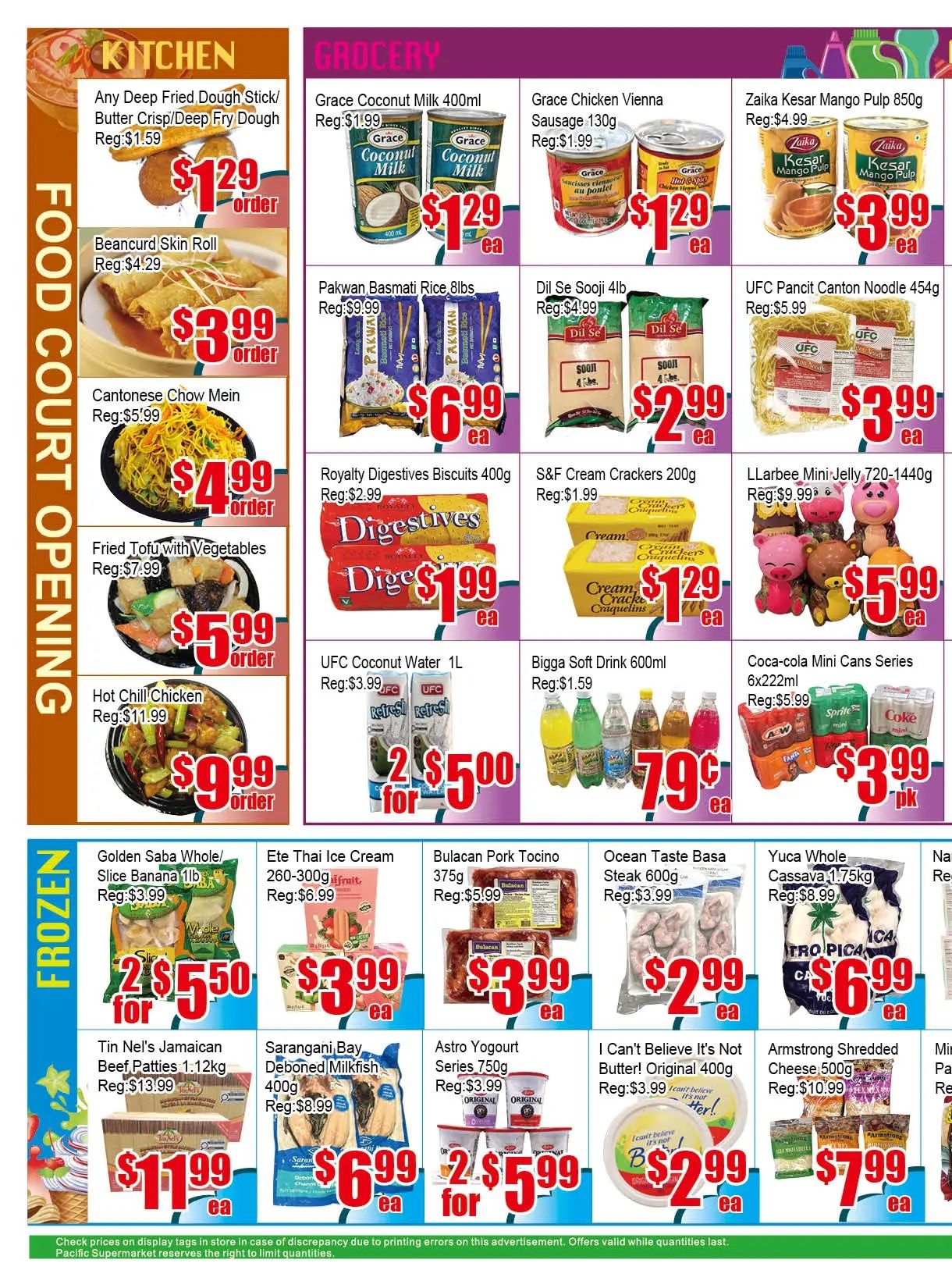 Pacific Fresh Food Market (Pickering) Flyer July 31 to August 6