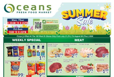 Oceans Fresh Food Market (Brampton) Flyer July 31 to August 6