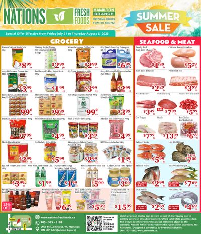 Nations Fresh Foods (Hamilton) Flyer July 31 to August 6
