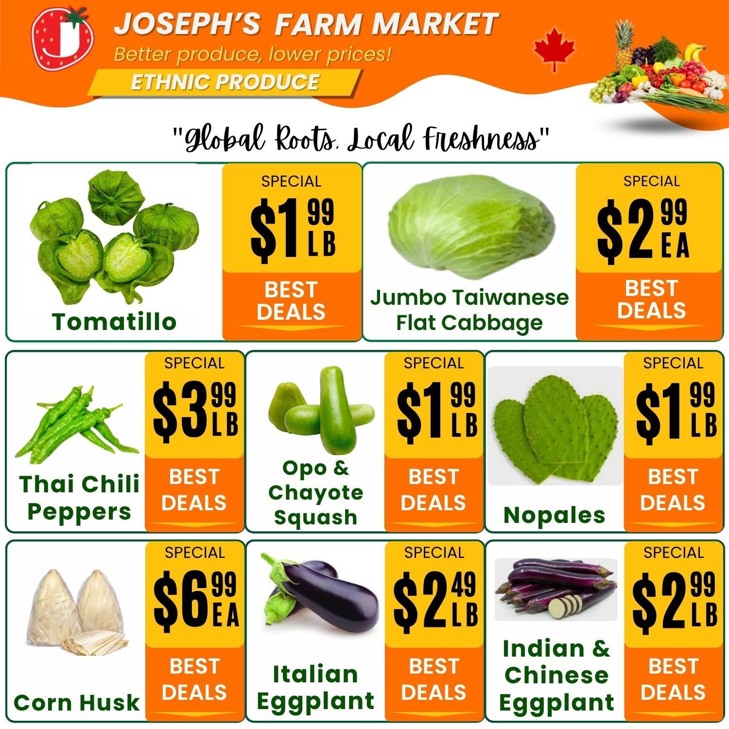 Joseph's Farm Market Flyer July 31 to August 5