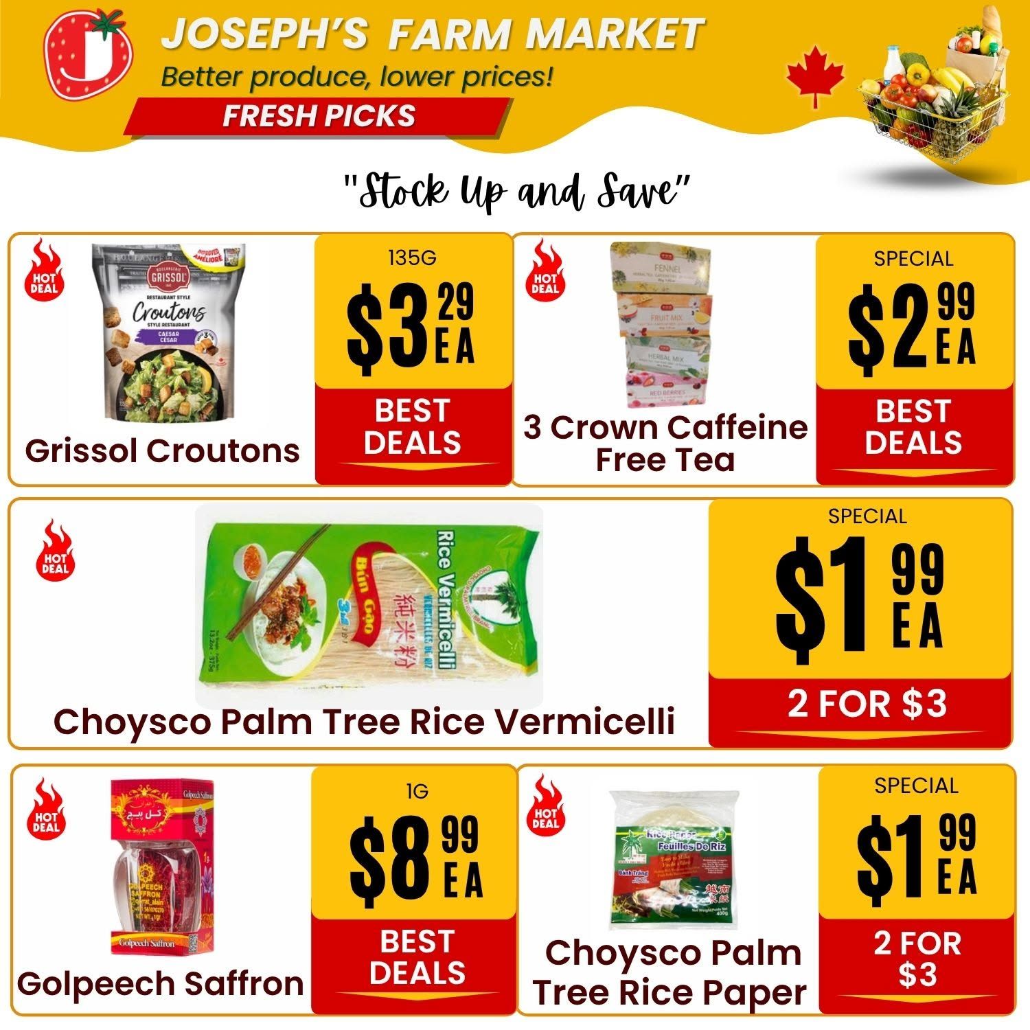 Joseph's Farm Market Flyer July 31 to August 5