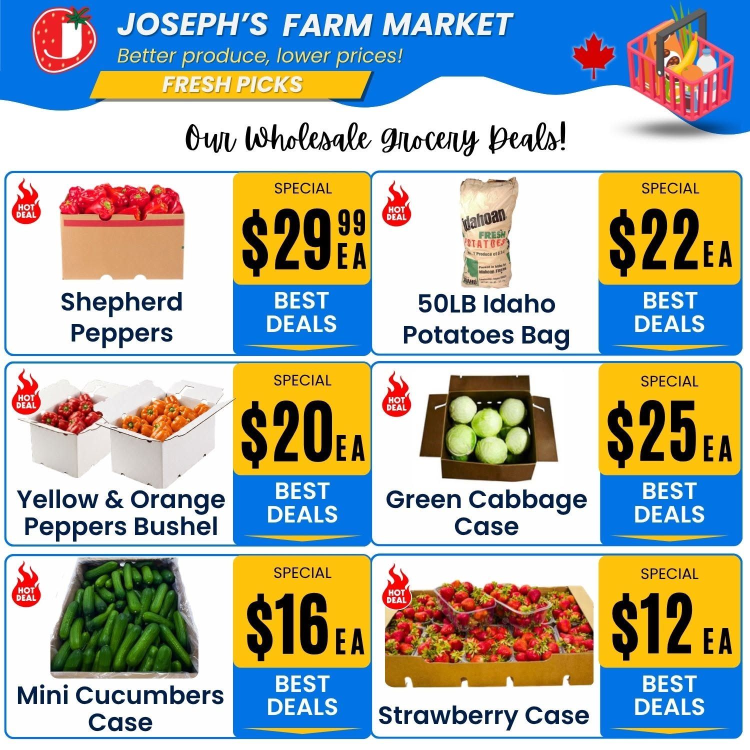 Joseph's Farm Market Flyer July 31 to August 5