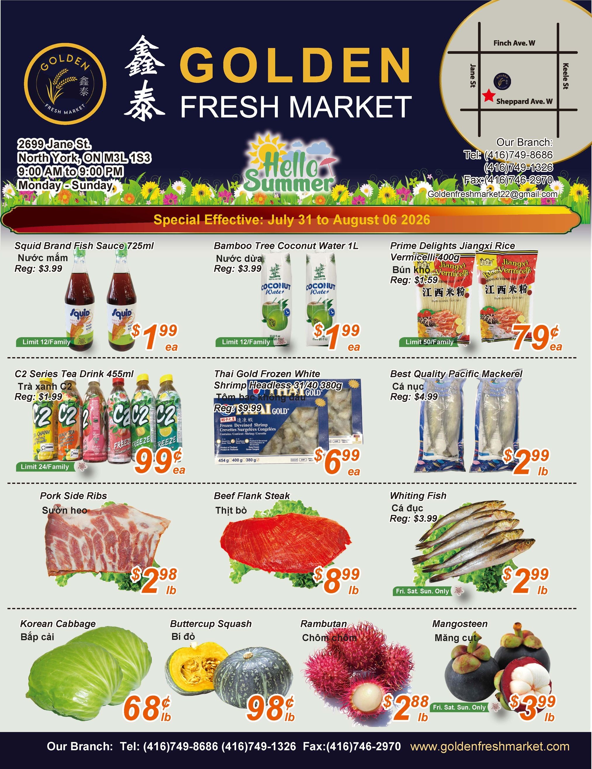 Golden Fresh Market Flyer July 31 to August 6
