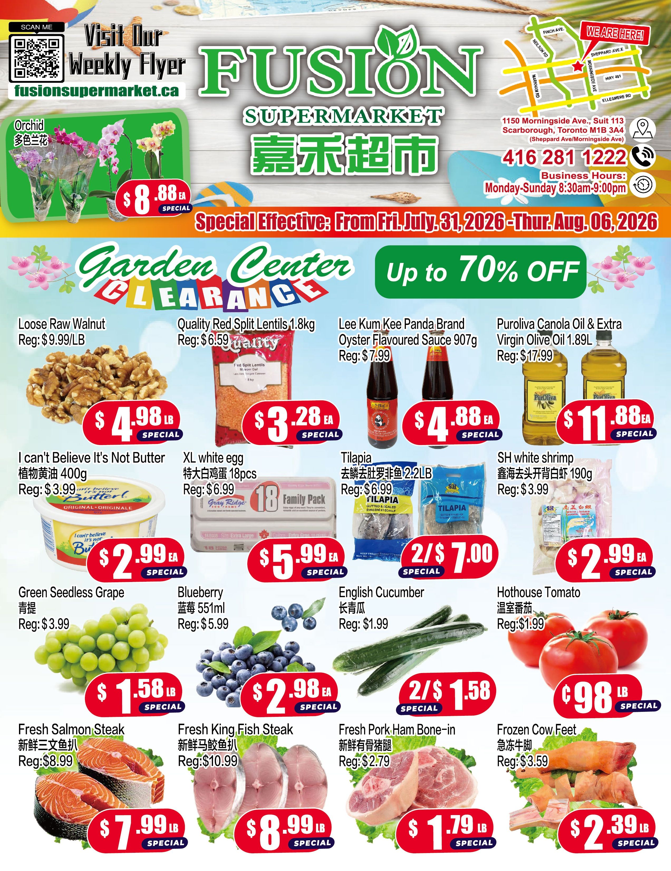 Fusion Supermarket (Scarborough) Flyer July 31 to August 6