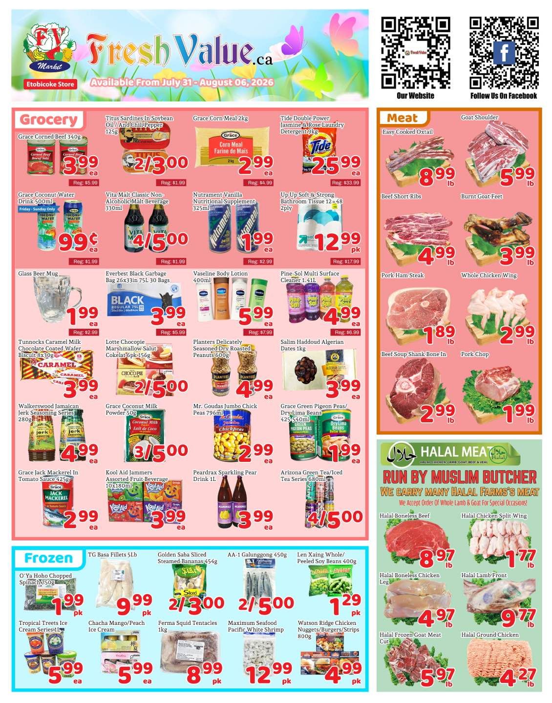 Fresh Value (Etobicoke) Flyer July 31 to August 6