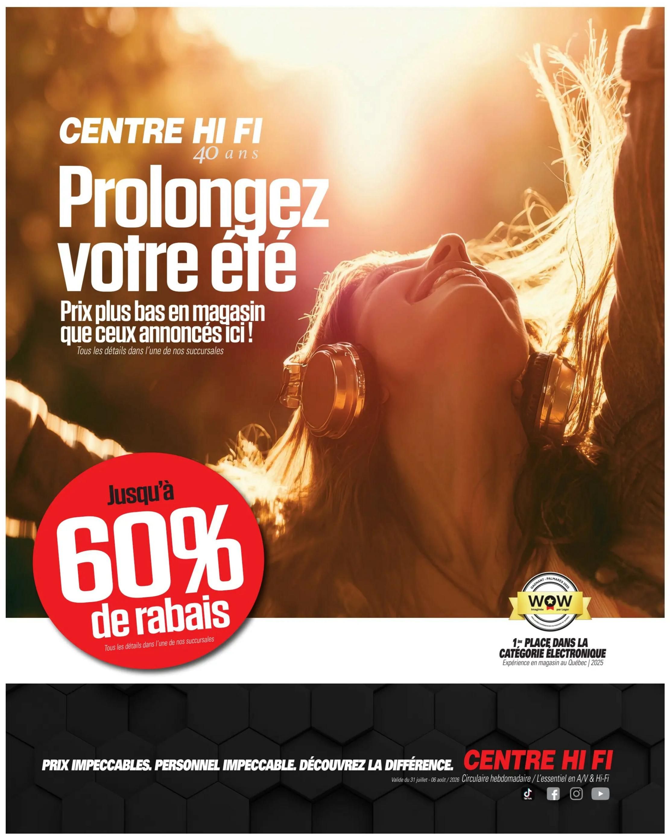 Centre Hi-Fi Flyer July 31 to August 6