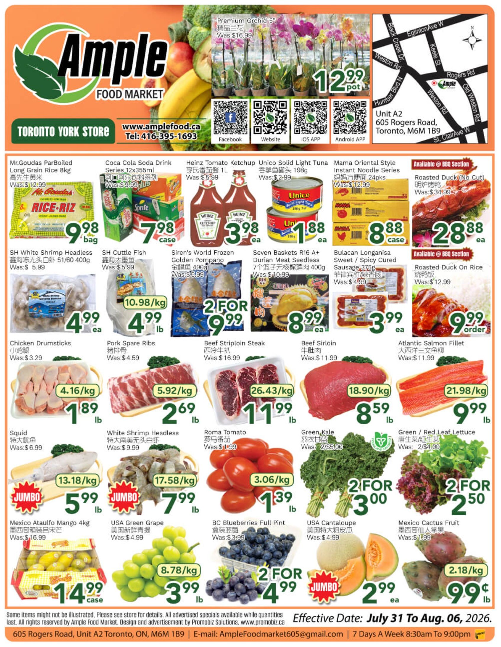 Ample Food Market (North York) Flyer July 31 to August 6