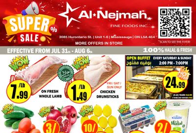 Alnejmah Fine Foods Inc. Flyer July 31 to August 6