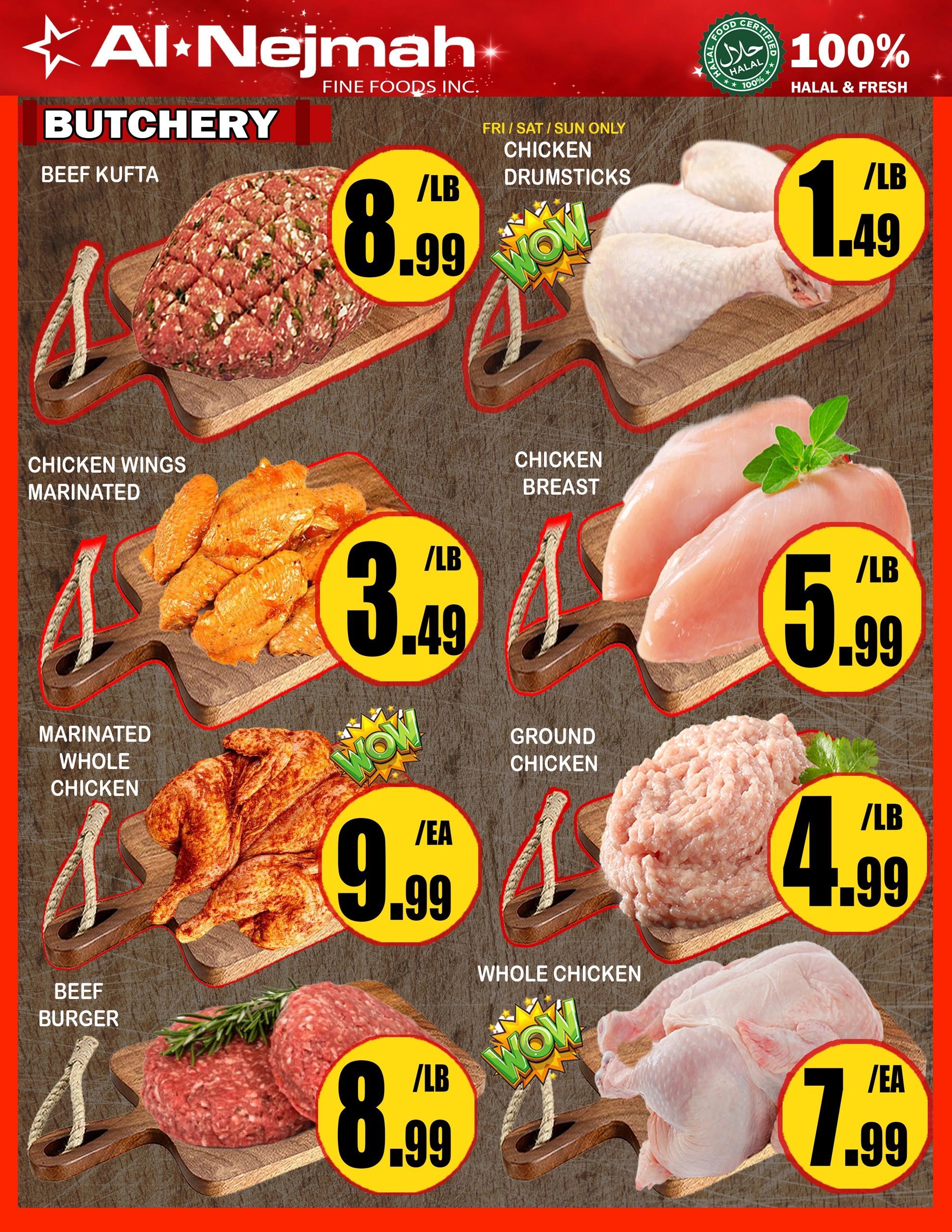 Alnejmah Fine Foods Inc. Flyer July 31 to August 6