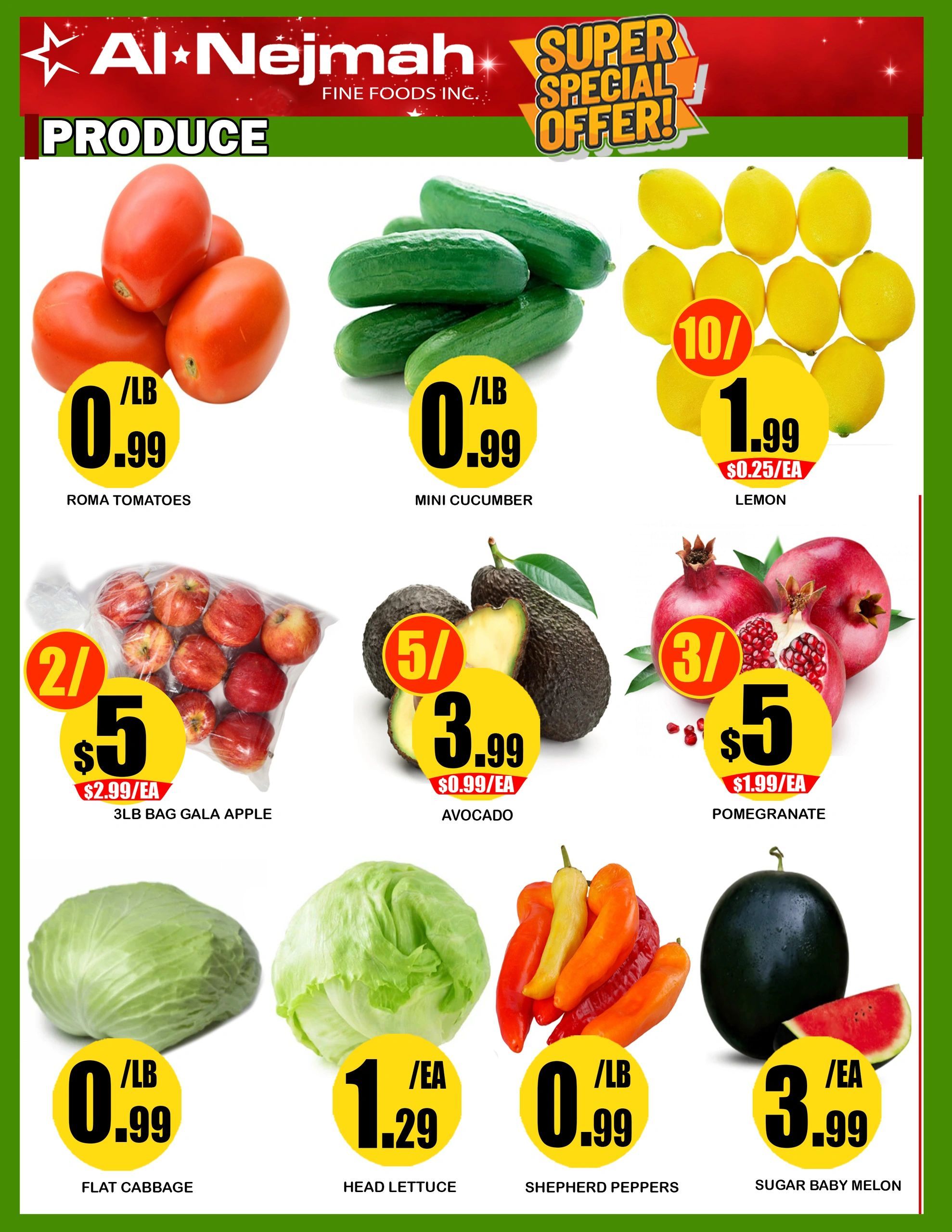 Alnejmah Fine Foods Inc. Flyer July 31 to August 6