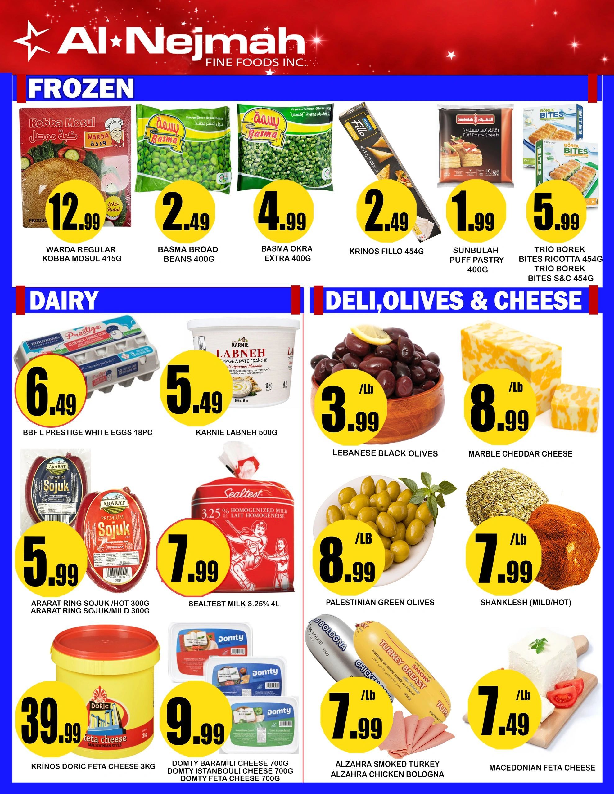 Alnejmah Fine Foods Inc. Flyer July 31 to August 6