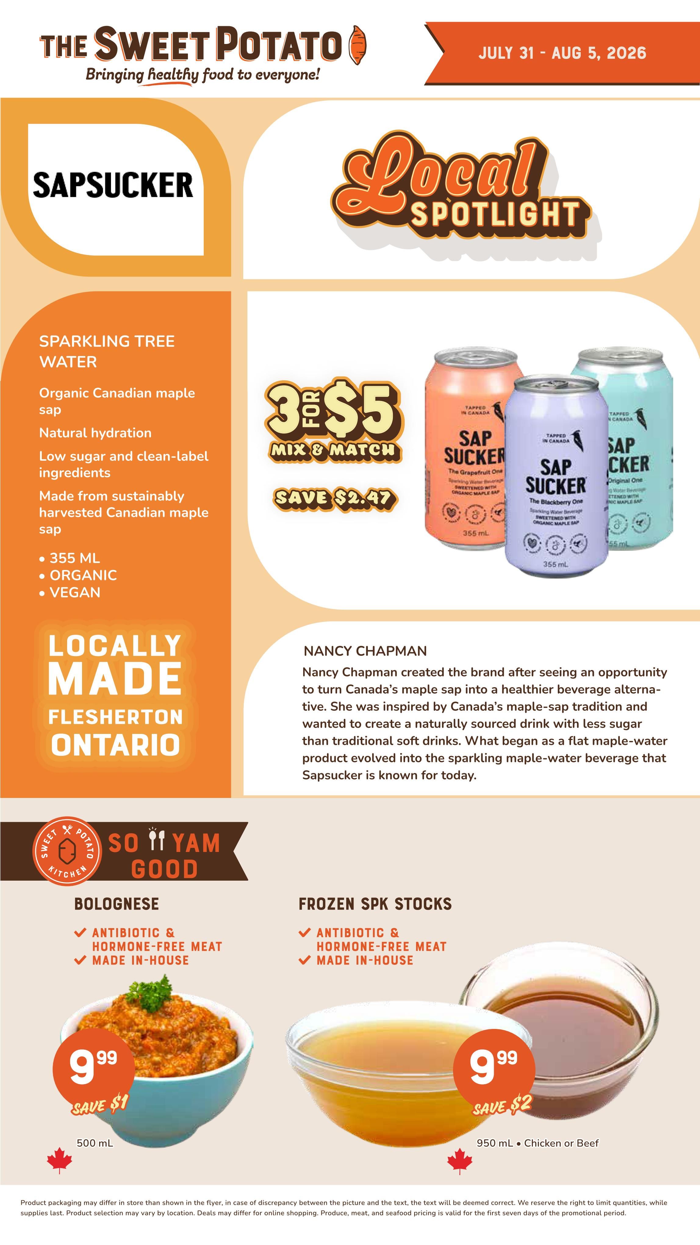 The Sweet Potato Flyer July 31 to August 6