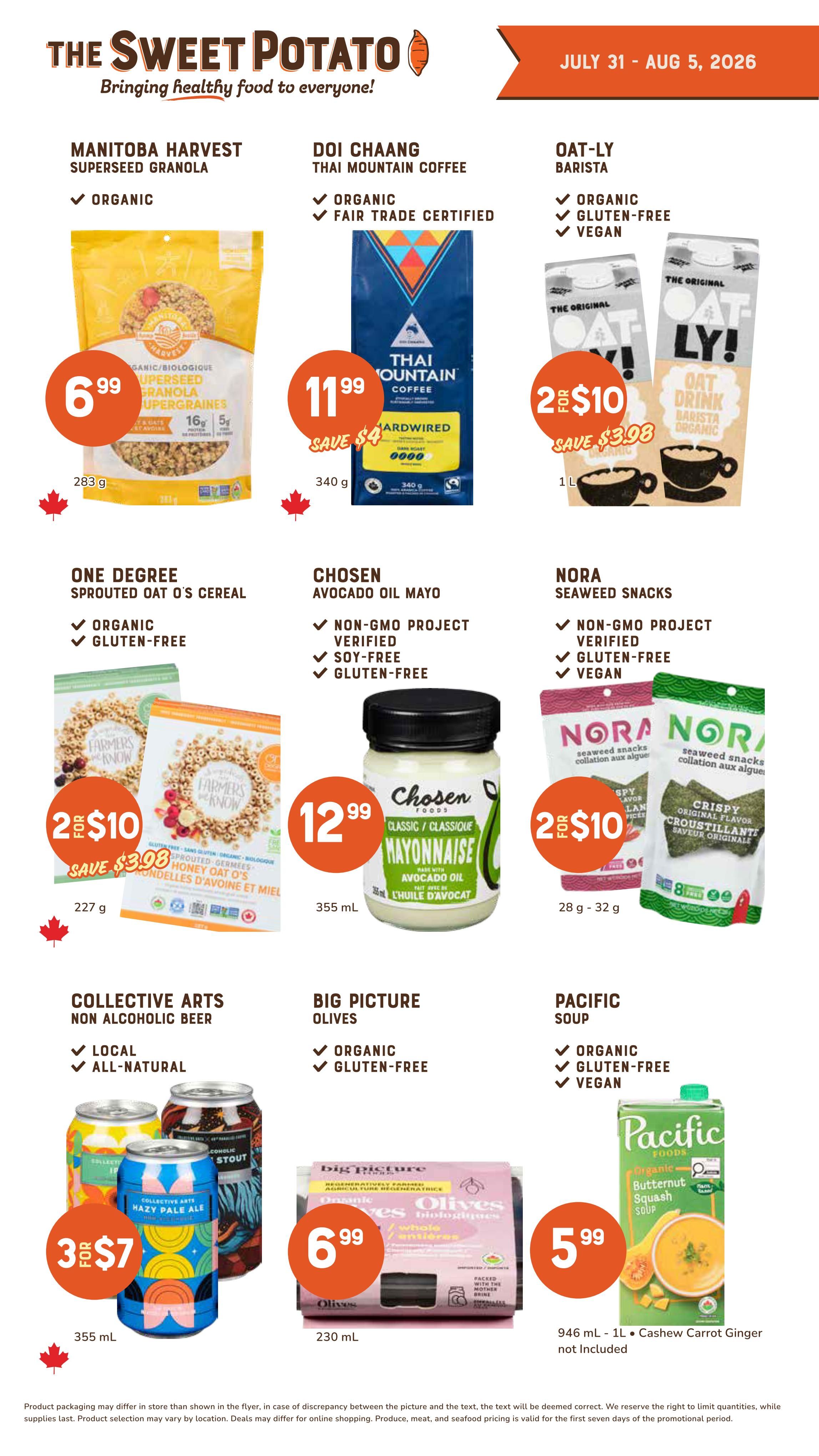 The Sweet Potato Flyer July 31 to August 6