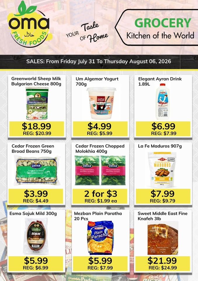 Oma Fresh Foods Flyer July 31 to August 6