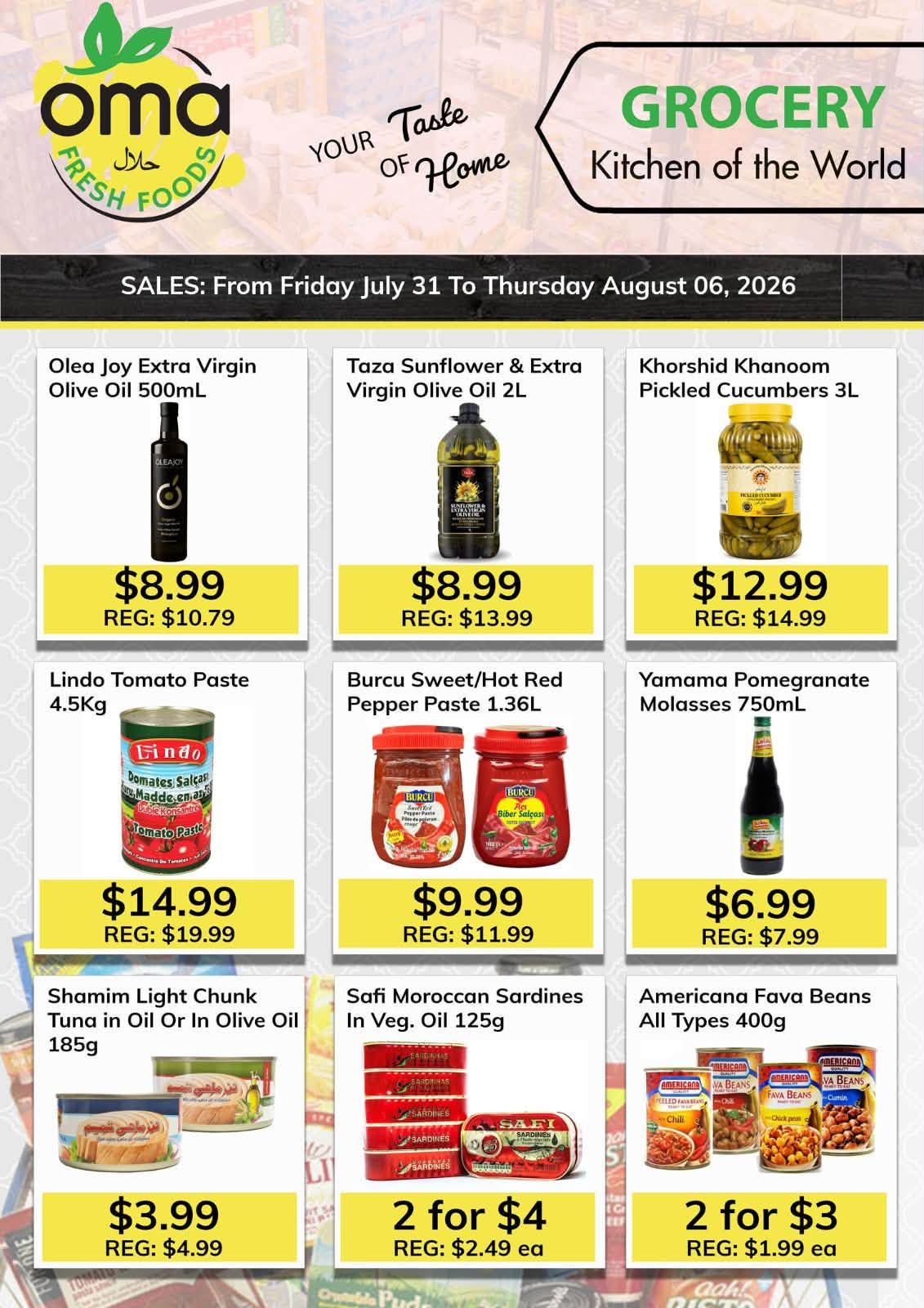 Oma Fresh Foods Flyer July 31 to August 6