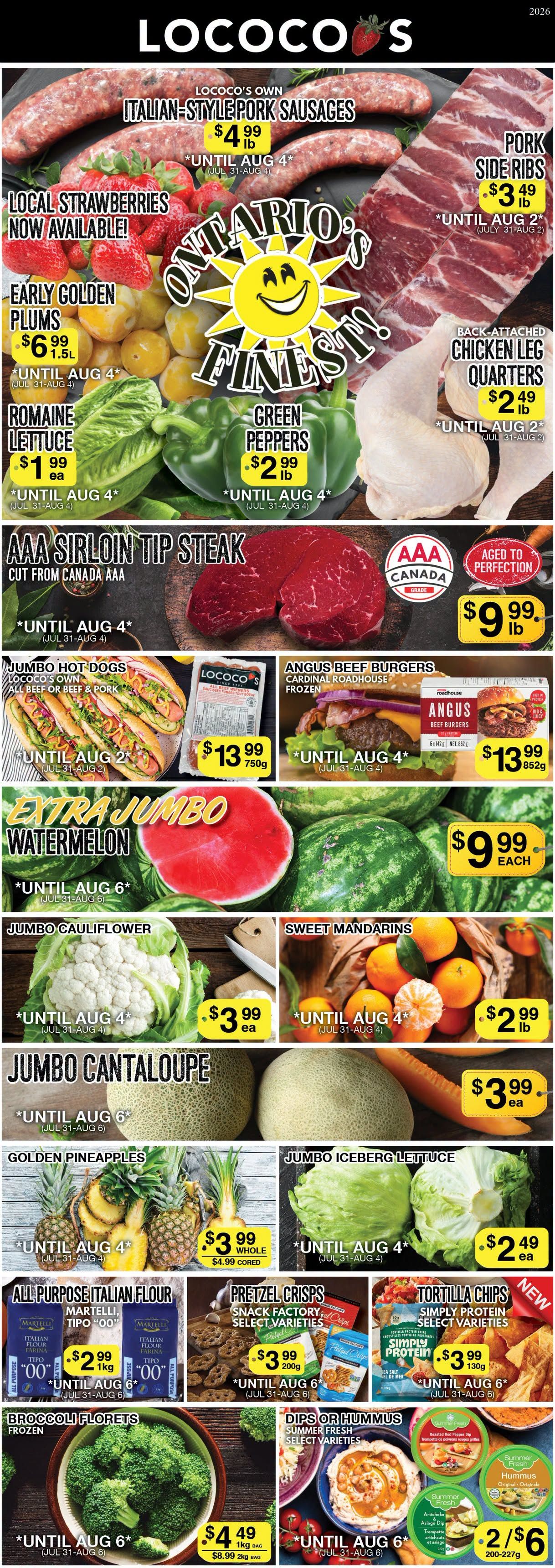 Lococo's Flyer July 31 to August 4