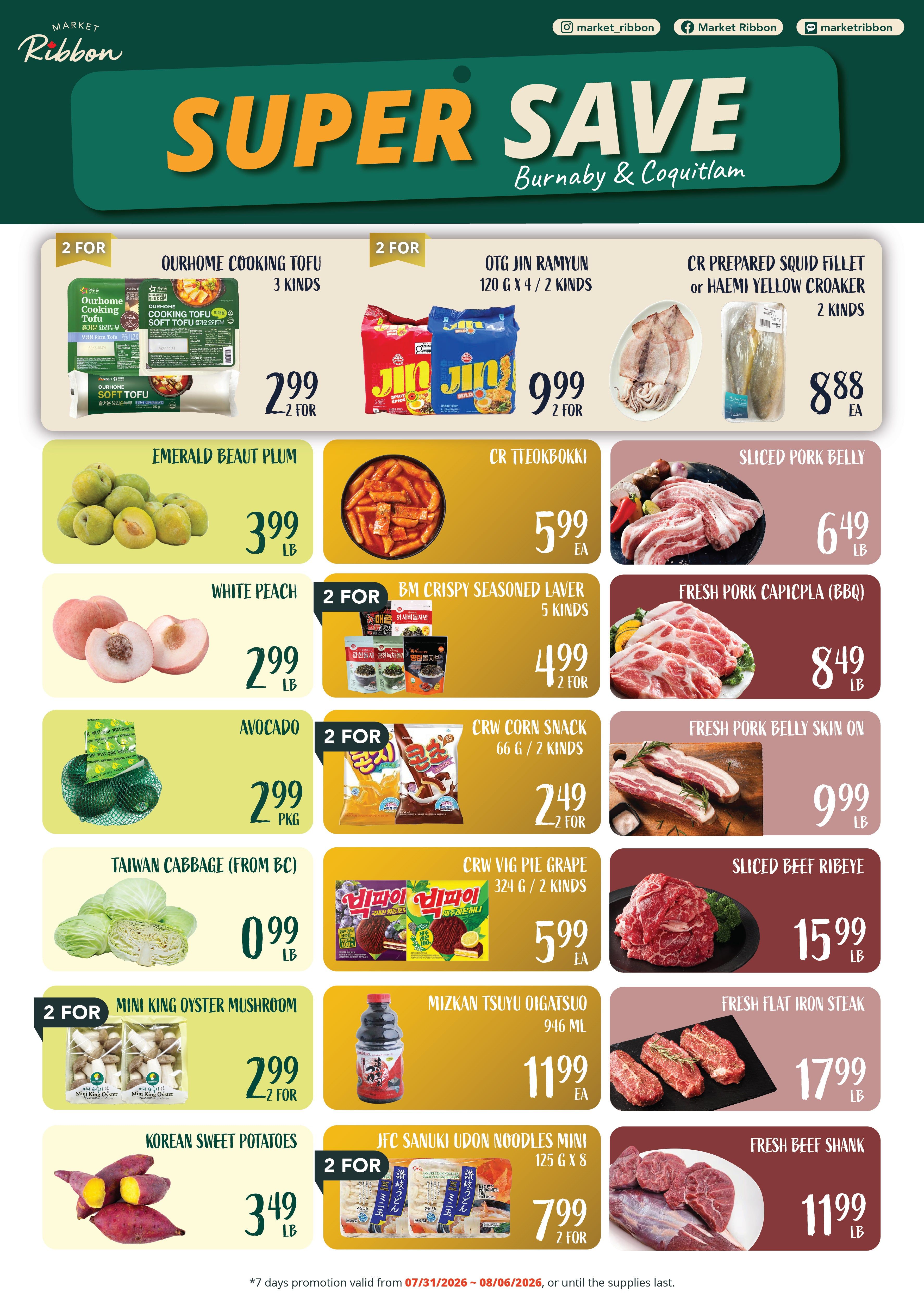 Market Ribbon Flyer July 31 to August 6