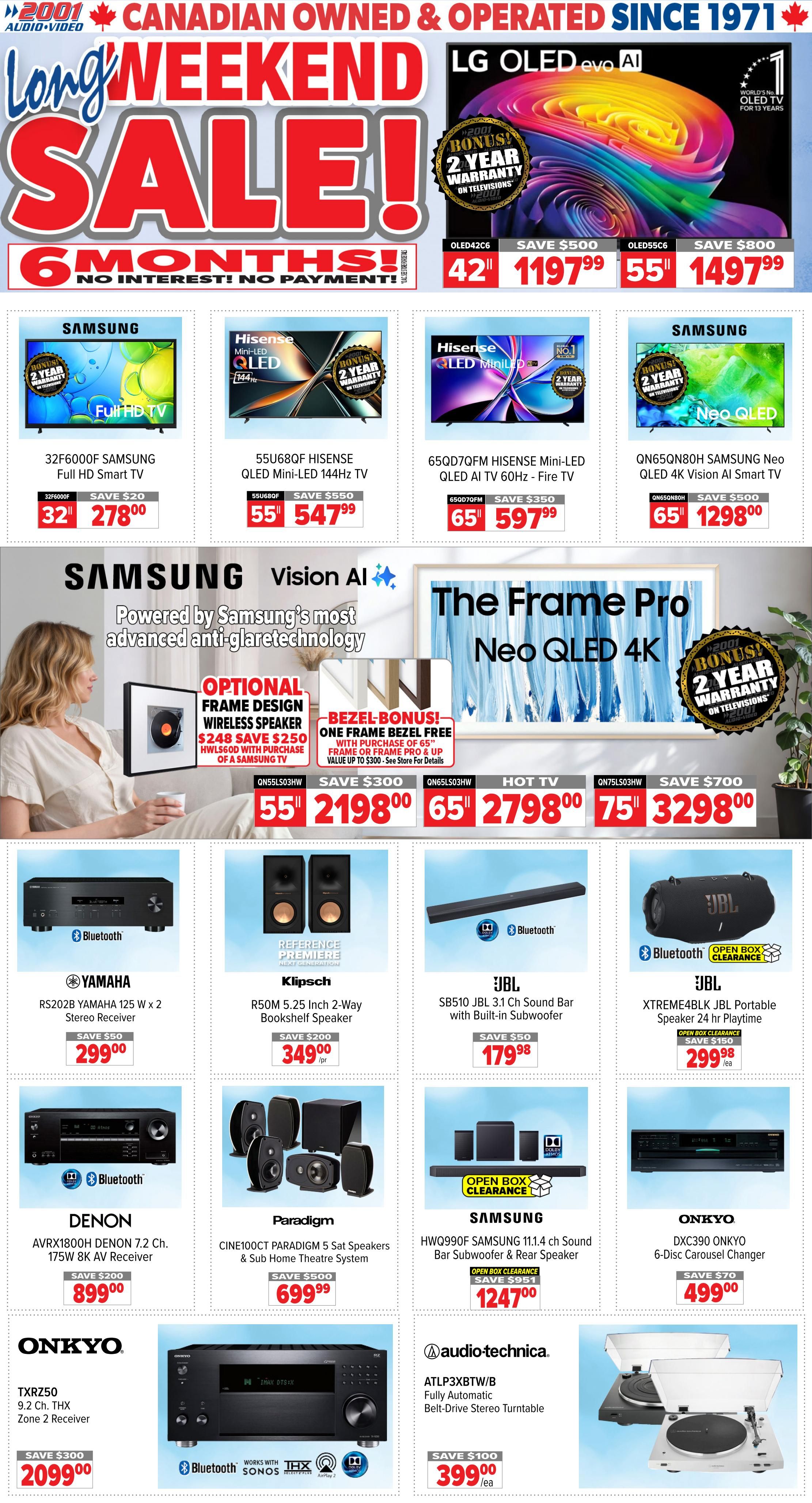 2001 Audio Video Flyer July 31 to August 6