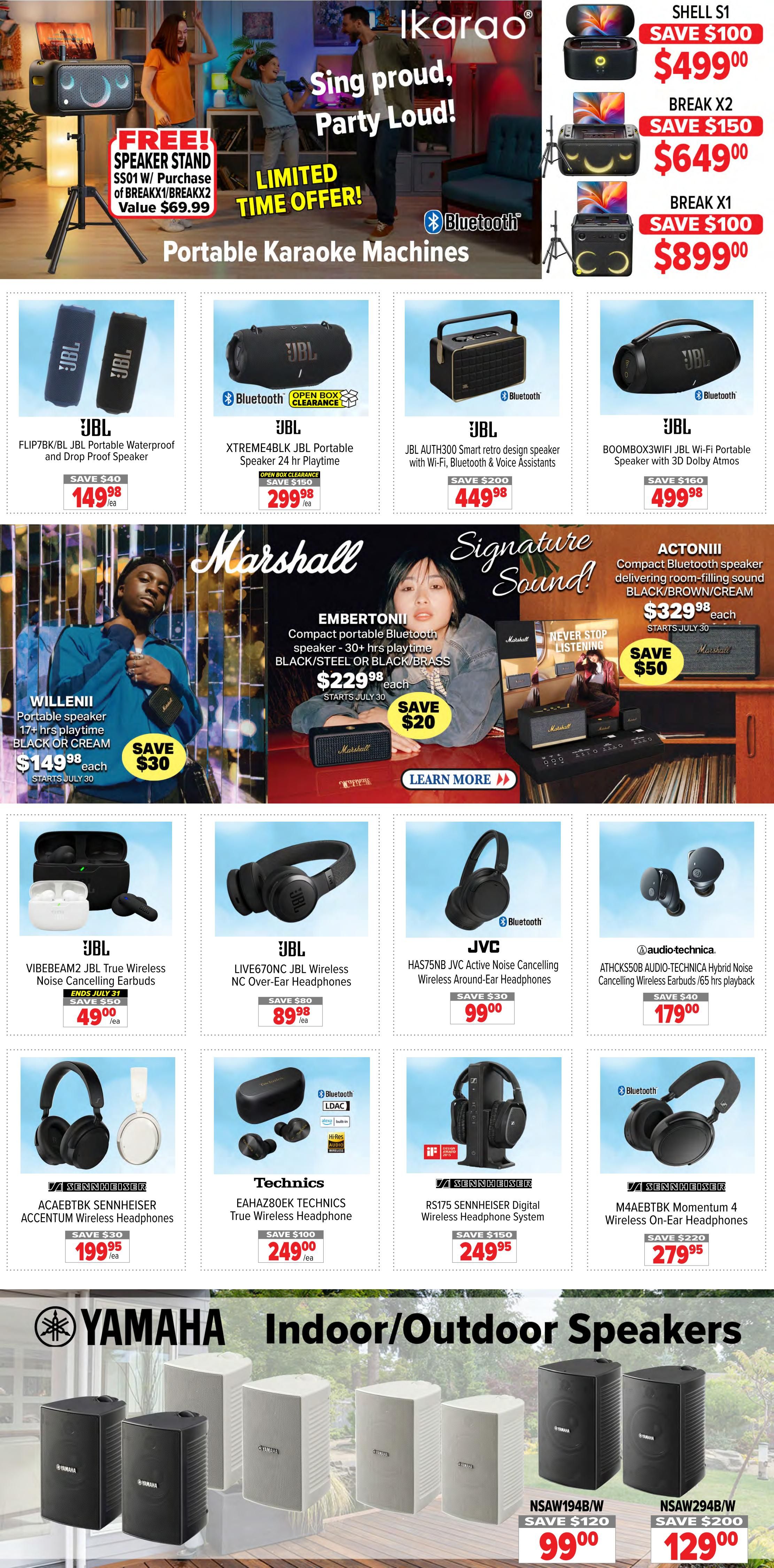 2001 Audio Video Flyer July 31 to August 6
