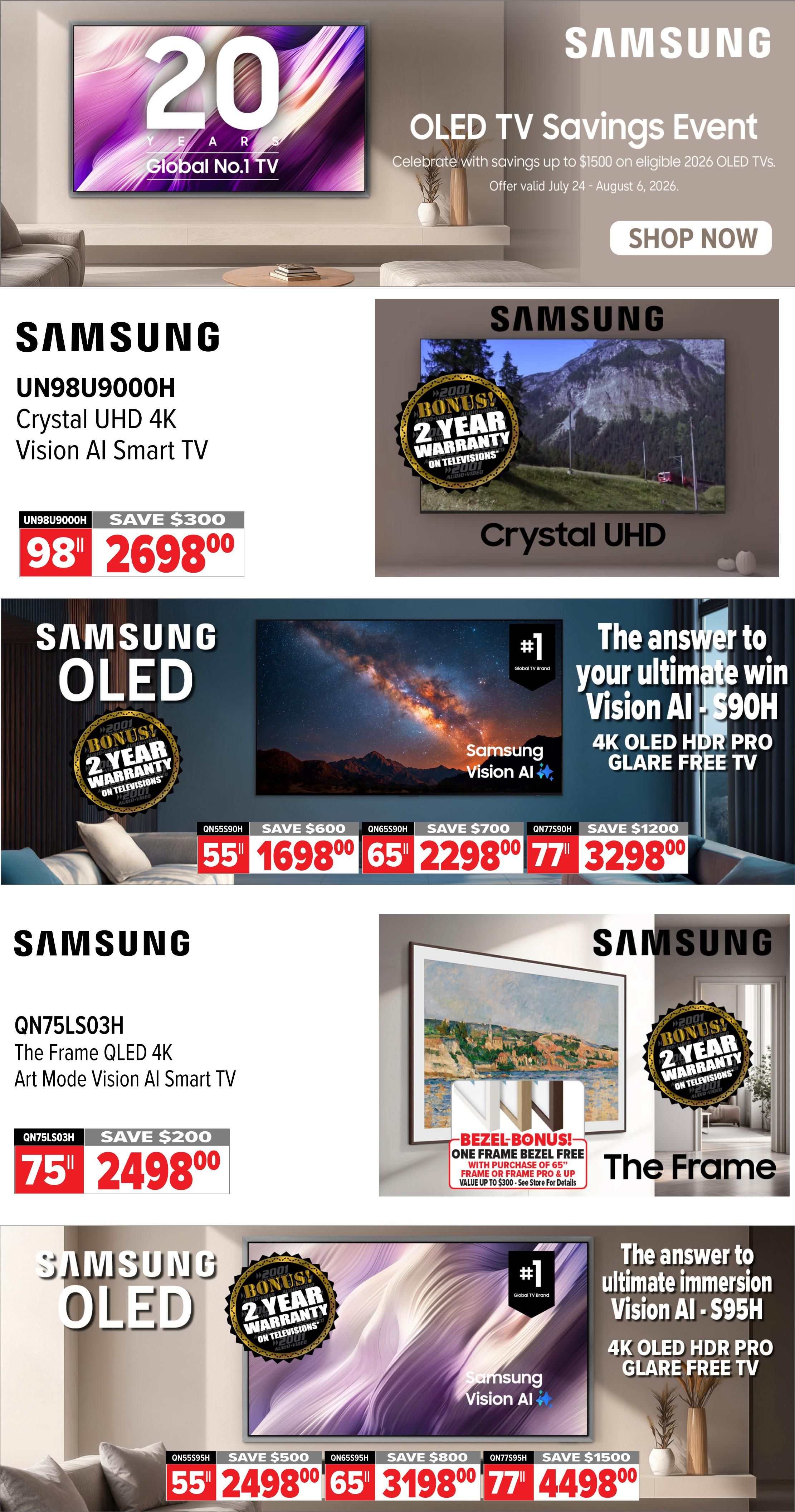 2001 Audio Video Flyer July 31 to August 6