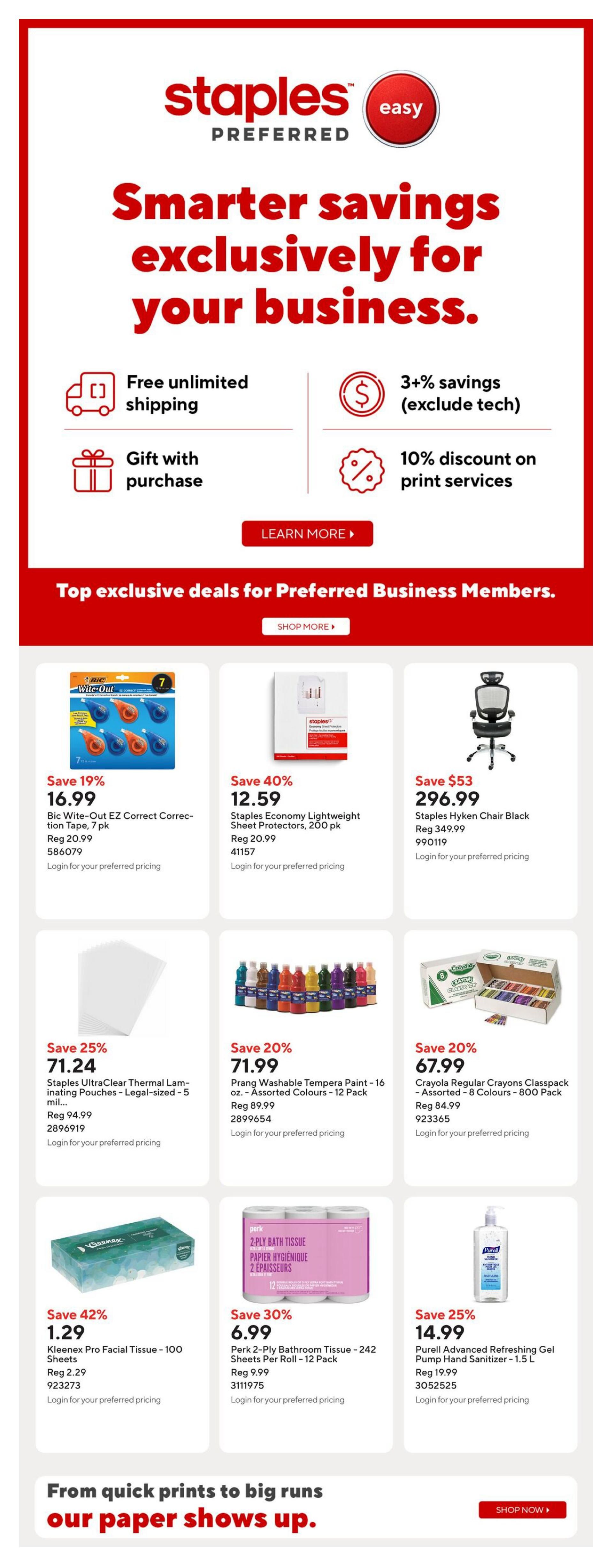 Staples Flyer July 31 to August 5