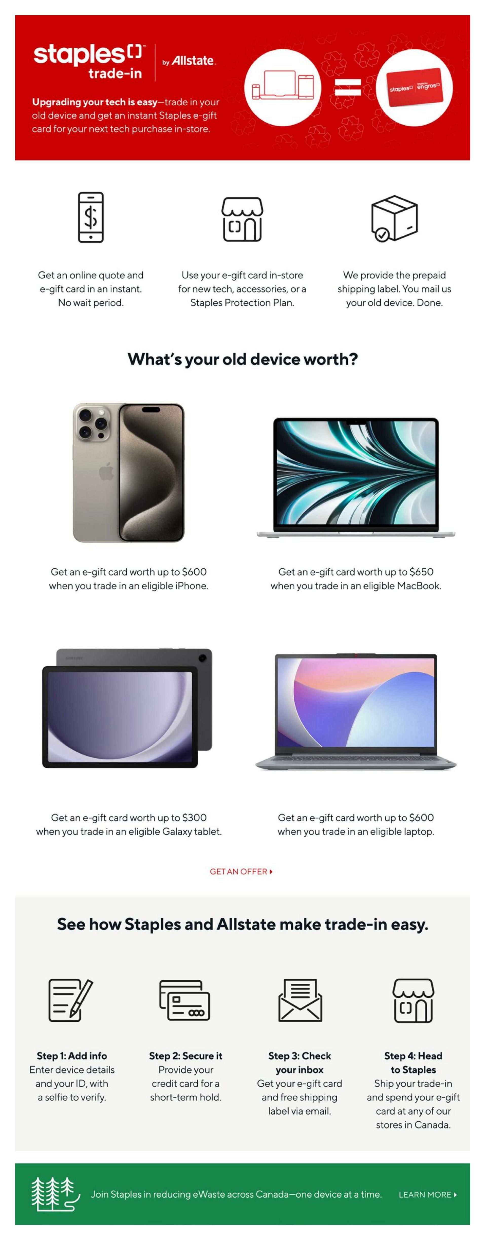 Staples Flyer July 31 to August 5