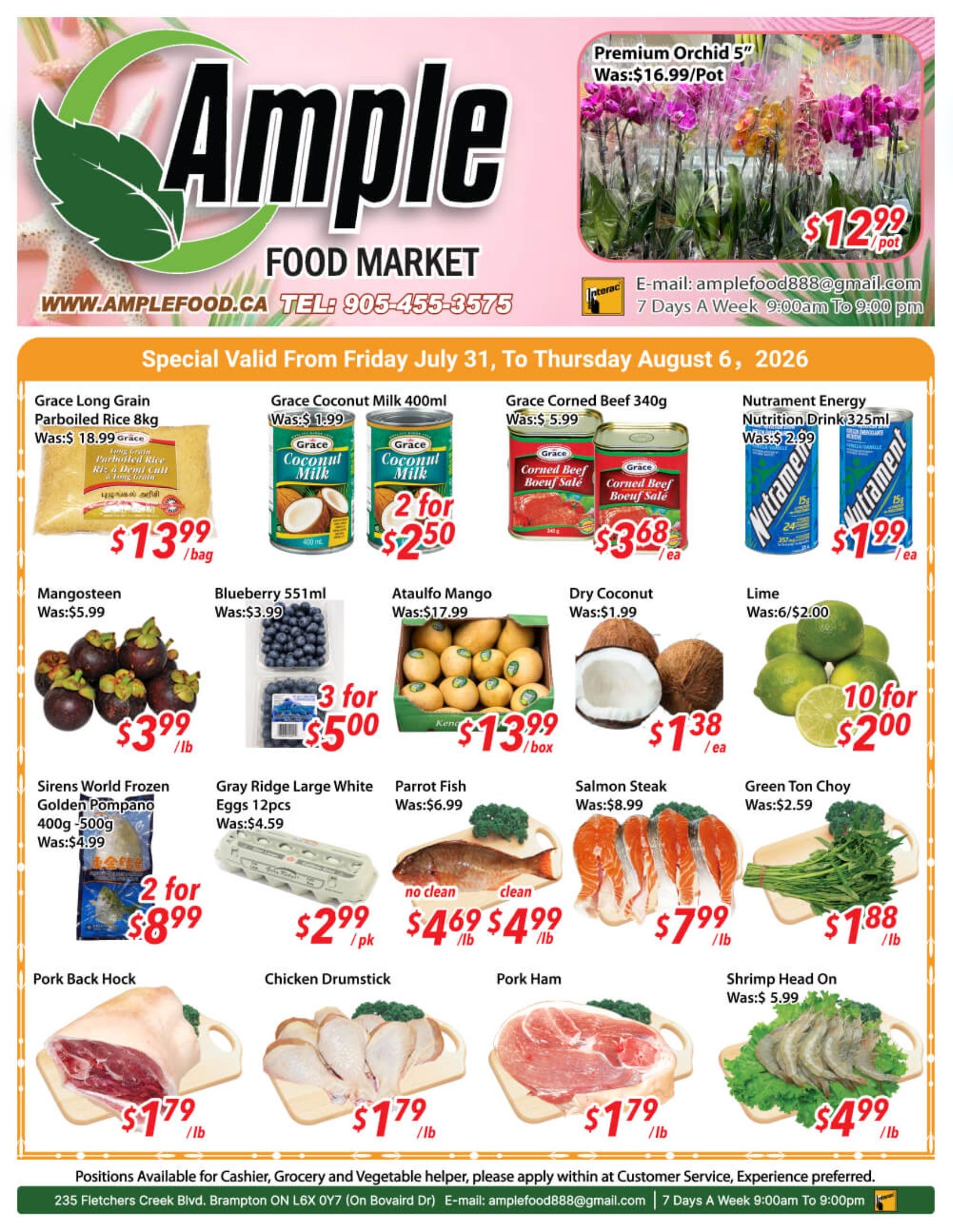 Ample Food Market (Brampton) Flyer July 31 to August 6