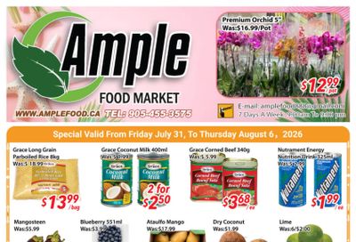 Ample Food Market (Brampton) Flyer July 31 to August 6