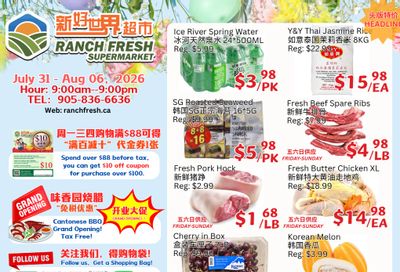 Ranch Fresh Supermarket Flyer July 31 to August 6