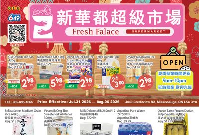 Fresh Palace Supermarket Flyer July 31 to August 6