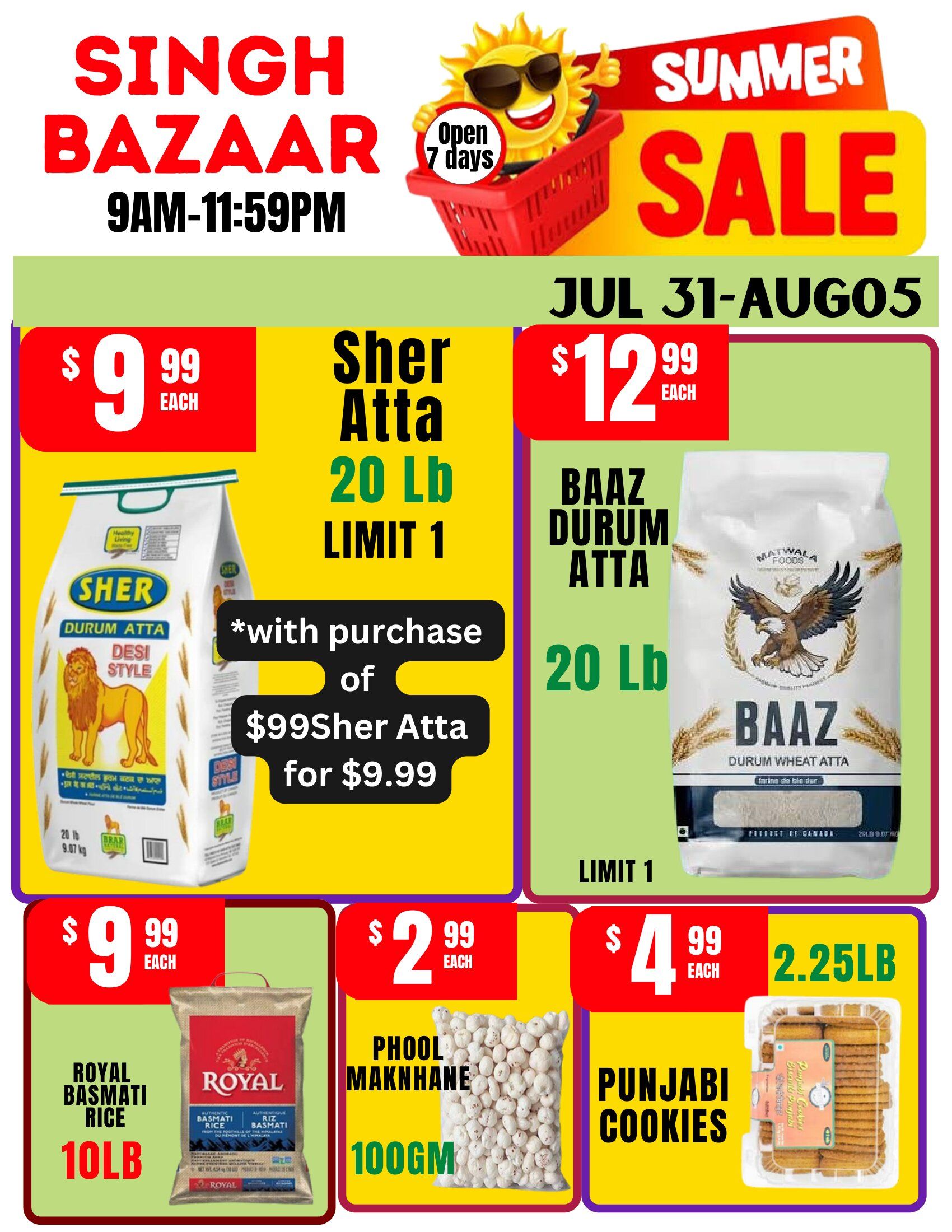 Singh Bazaar Flyer July 31 to August 5