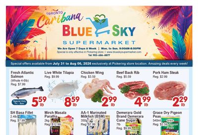 Blue Sky Supermarket (Pickering) Flyer July 31 to August 6