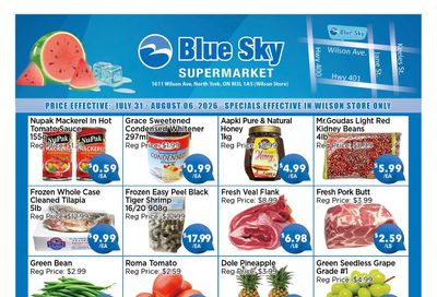 Blue Sky Supermarket (North York) Flyer July 31 to August 6