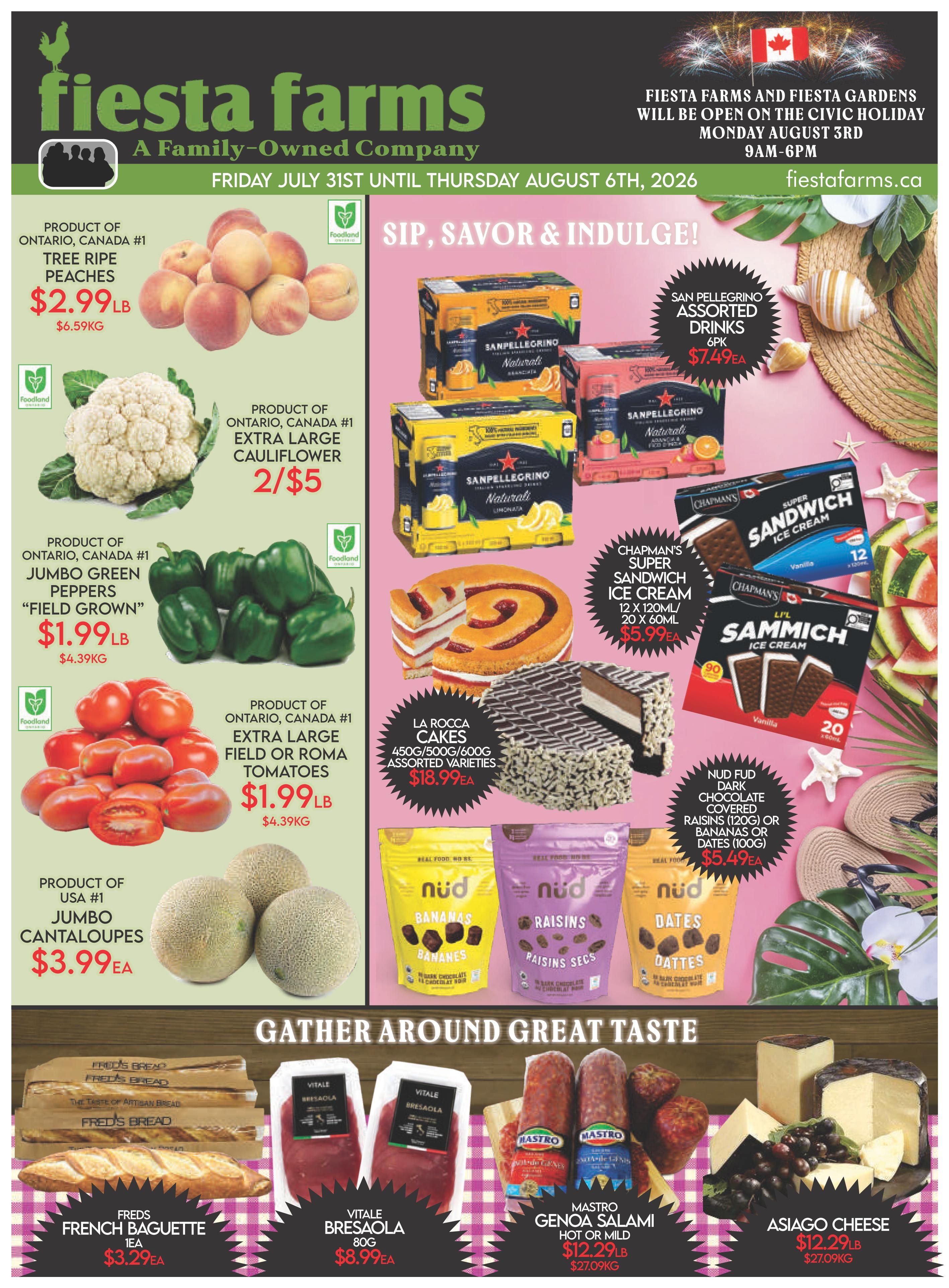 Fiesta Farms Flyer July 31 to August 6