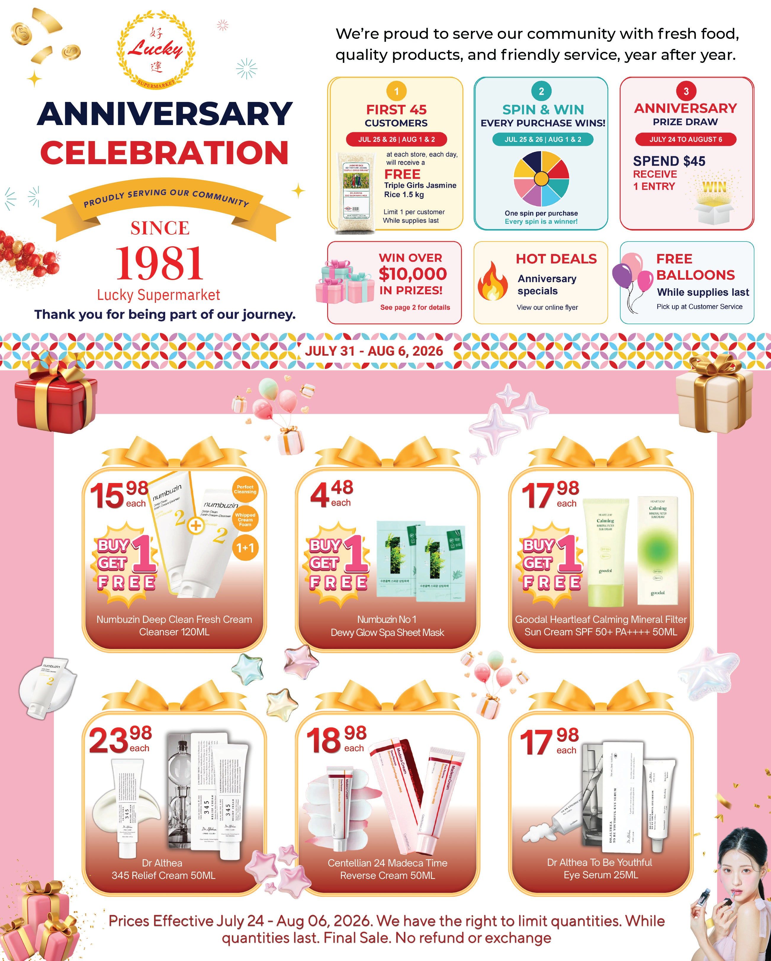 Lucky Supermarket (Surrey) Flyer July 31 to August 6